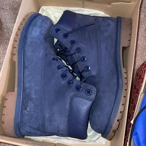 Almost Brand New Blue Timbs